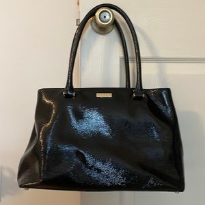 Glossy black Kate Spade purse